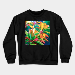 Colorful Tea Leaf Crewneck Sweatshirt